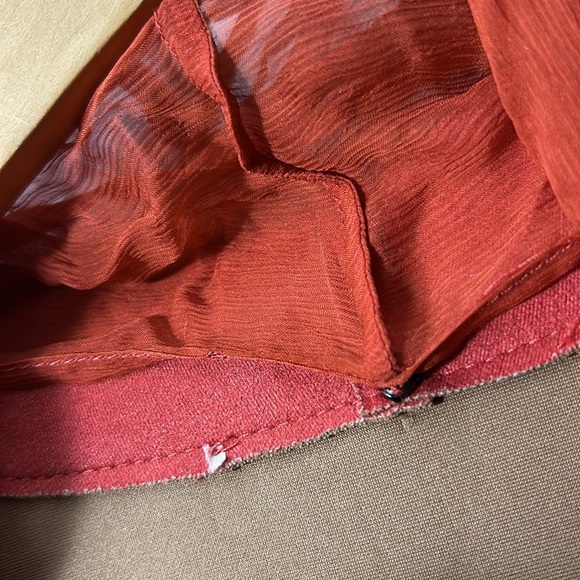 Medium heavy artsy removable scarf soft brushed long jacket top - Picture 15 of 16